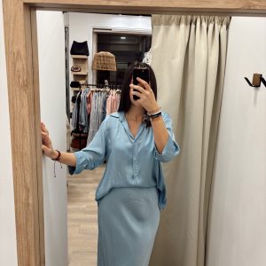 Falda Satinada Bianca